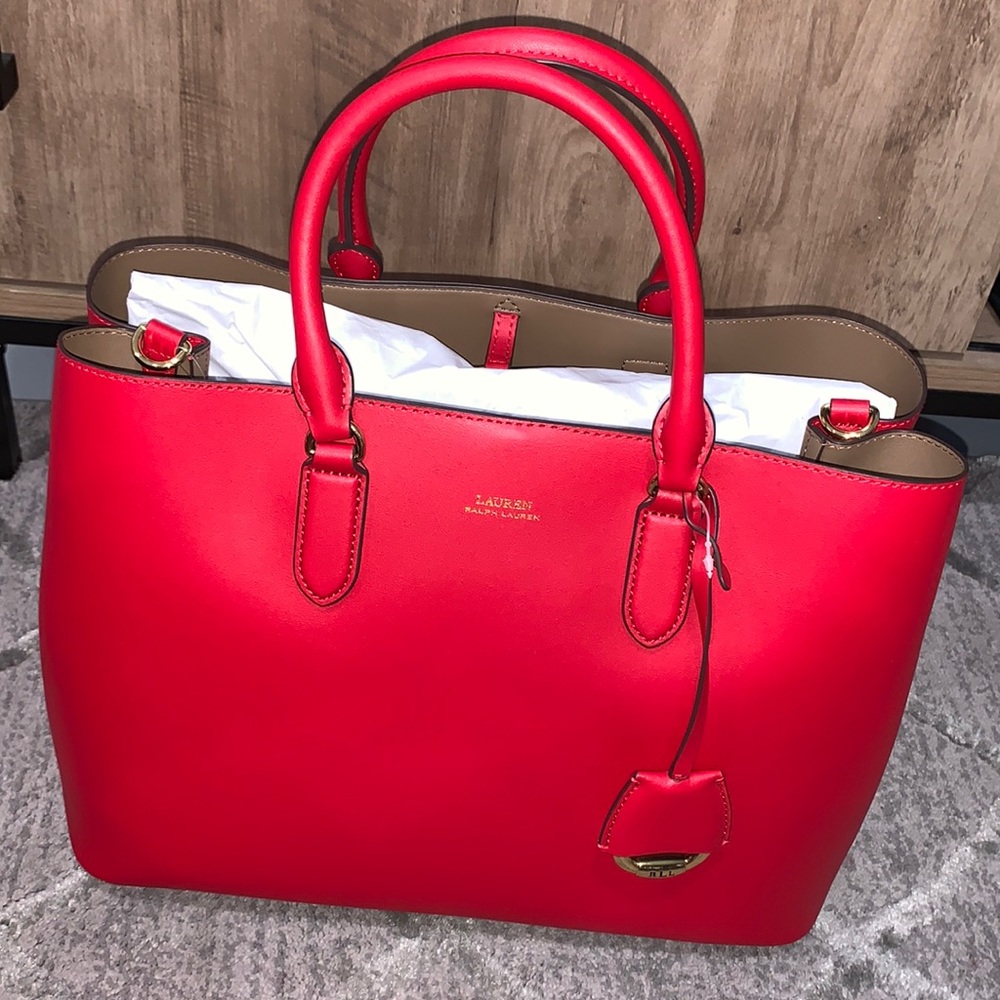 Lauren Ralph Lauren Red Handbag
